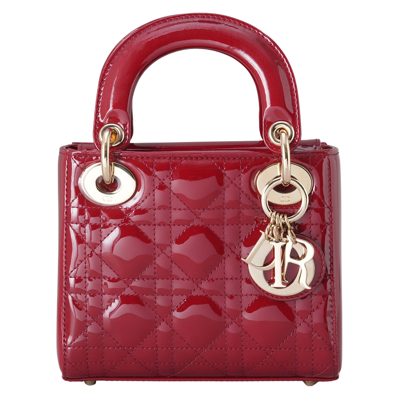 CHRISTIAN DIOR(USED)디올 레이디디올 페이던트 미니 체인백 레드